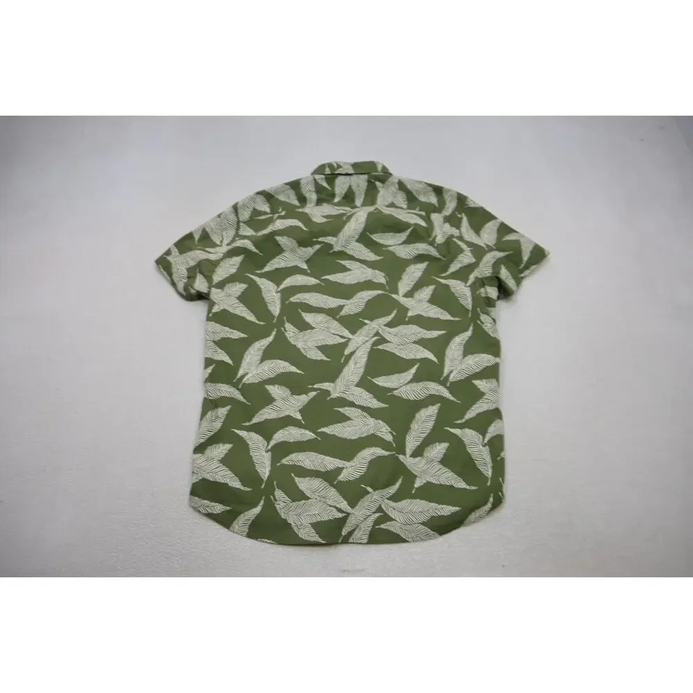 J Crew Dress Shirt Slim Fit‎ Floral Button Up Flex Washed Mens Sz Large
